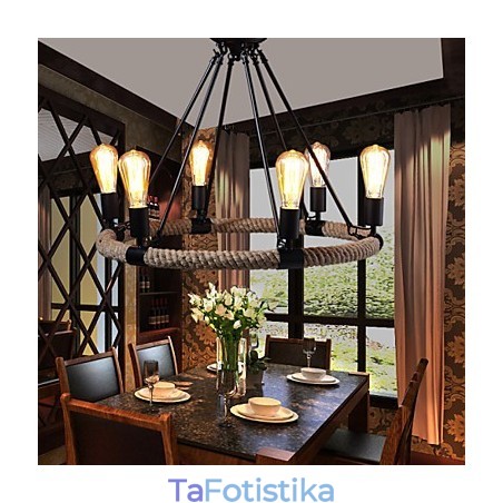 Πολυέλαιος Κρεμαστό Φωτιστικό Mini Style Rustic Lodge Metal Πολυέλαιος Κρεμαστό Φωτιστικό Mini Style Rustic Lodge Metal