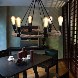 Πολυέλαιος Κρεμαστό Φωτιστικό Mini Style Rustic Lodge Metal