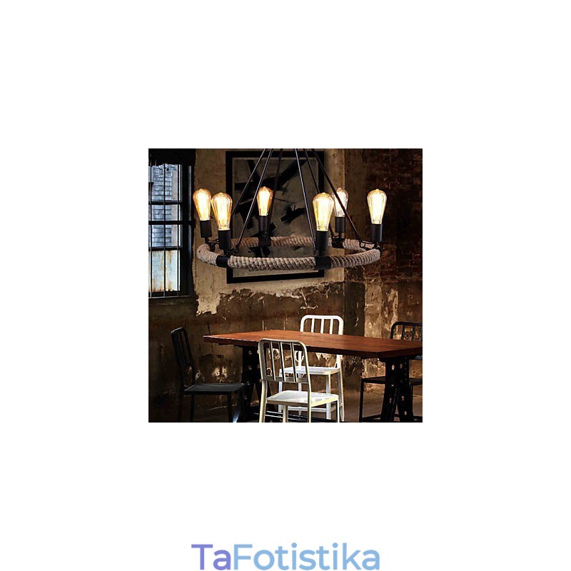 Πολυέλαιος Κρεμαστό Φωτιστικό Mini Style Rustic Lodge Metal