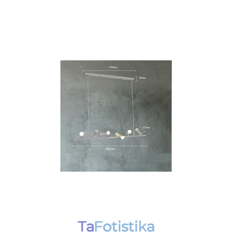 Μεταλλικό κρεμαστό φωτιστικό ζωγραφικής Vintage ρετρό μίνι