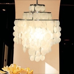 ΛΑΜΠΑ Minimalist Shell Chandelier Den Chandelier