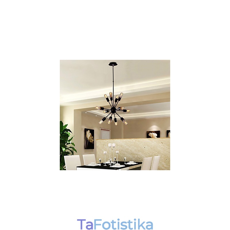 Σιδερένιος πολυέλαιος Avant Garde με 12 Φώτα