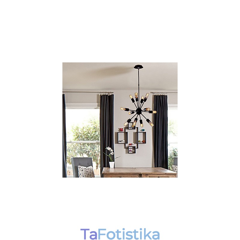 Σιδερένιος πολυέλαιος Avant Garde με 12 Φώτα