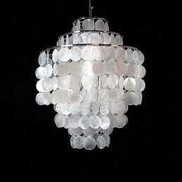 ΛΑΜΠΑ Minimalist Shell Chandelier Den Chandelier