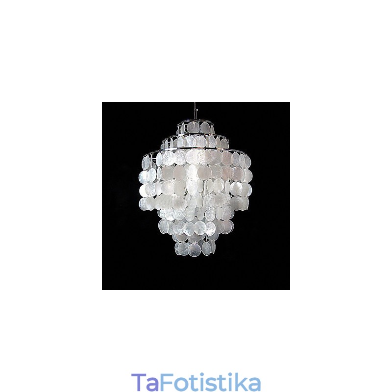 ΛΑΜΠΑ Minimalist Shell Chandelier Den Chandelier