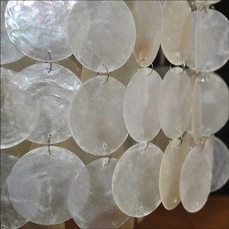 ΛΑΜΠΑ Minimalist Shell Chandelier Den Chandelier