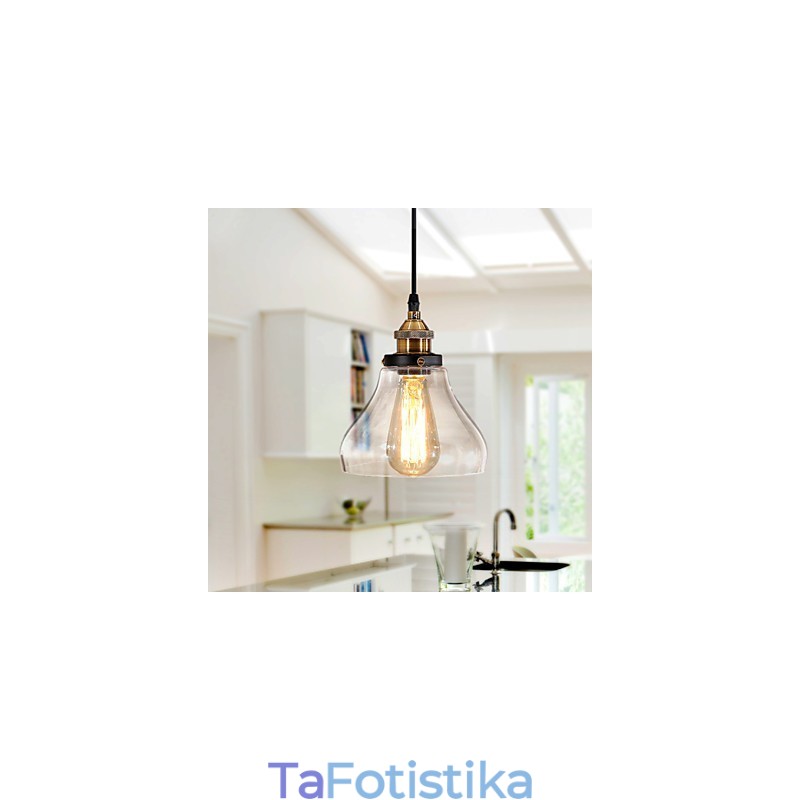 Παραδοσιακό Κλασικό Vintage ρετρό Country Globe κρεμαστό φωτιστικό