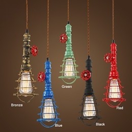 E26 Vintage κρεμαστό φωτιστικό Waterpipe Design Lights