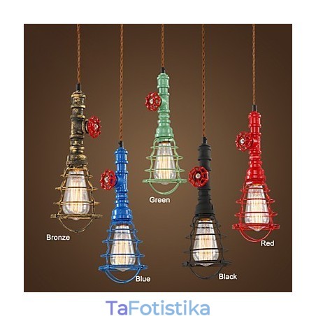 E26 Vintage κρεμαστό φωτιστικό Waterpipe Design Lights E26 Vintage κρεμαστό φωτιστικό Waterpipe Design Lights