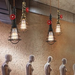 E26 Vintage κρεμαστό φωτιστικό Waterpipe Design Lights