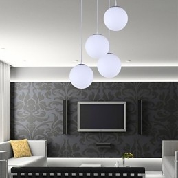 1 Lights Σύγχρονο Γυάλινο Κρεμαστό Φωτιστικό