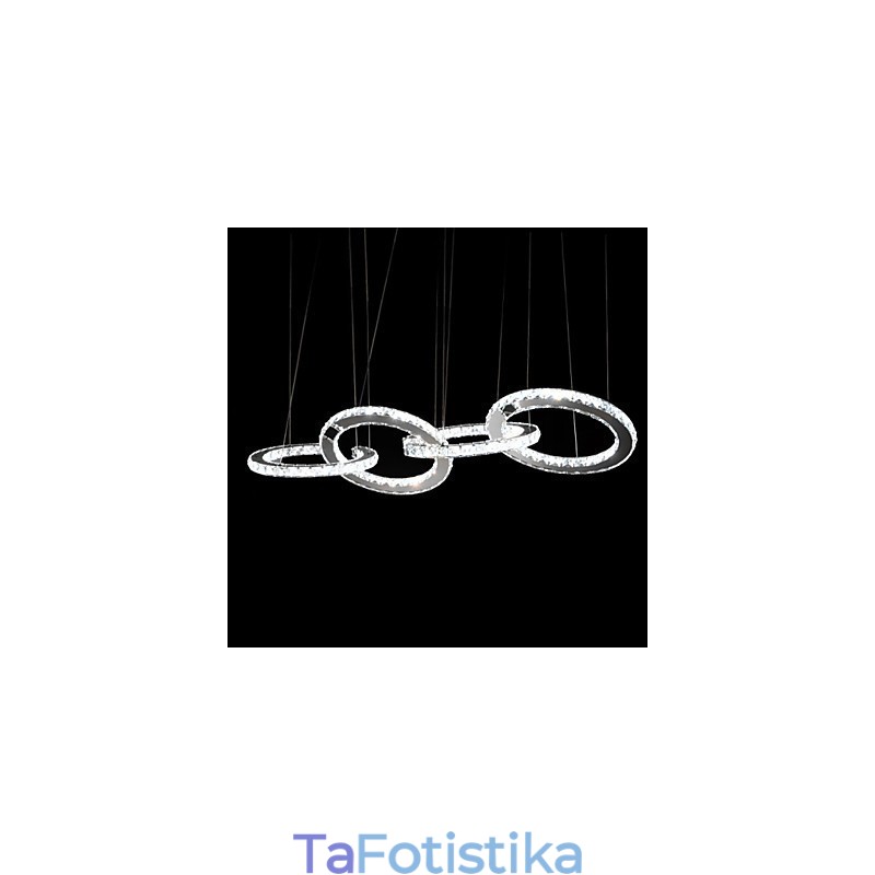 Κρεμαστά Φωτάκια Crystal Light Μοντέρνο Σύγχρονο Μέταλλο
