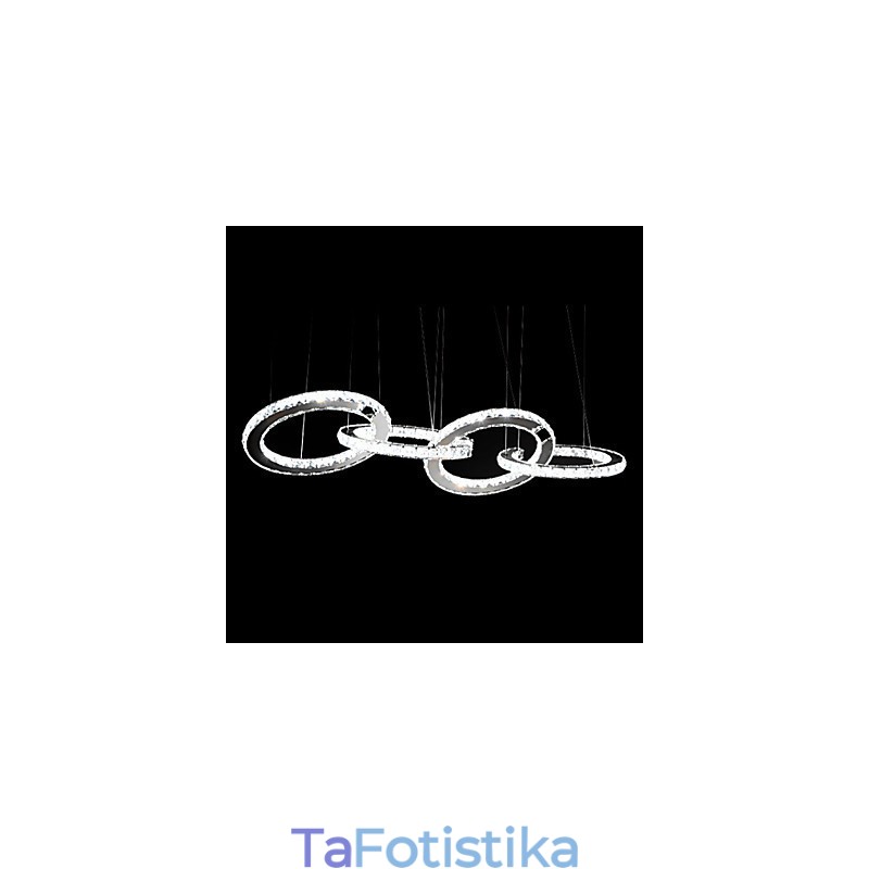 Κρεμαστά Φωτάκια Crystal Light Μοντέρνο Σύγχρονο Μέταλλο