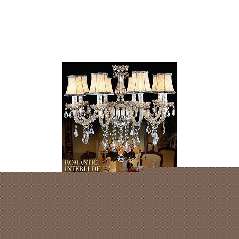 Large Crystal Chandelier 8 Arms Luxury Crystal Light Fashion Chandelier Crystal Light