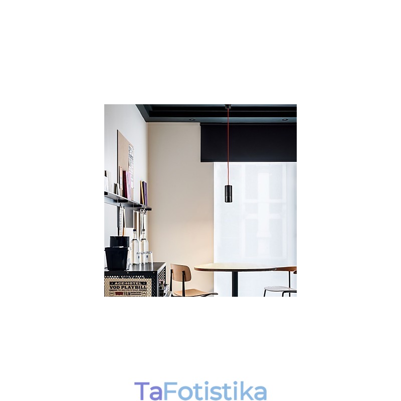 1 ελαφρύ Μίνι Κρεμαστό φως Μαύρο Ανοδιωμένο με Αλουμίνιο