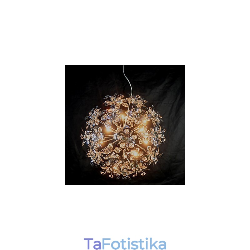 Μοντέρνο μοντέρνο κρεμαστό φωτιστικό κρυστάλλου χρωμίου