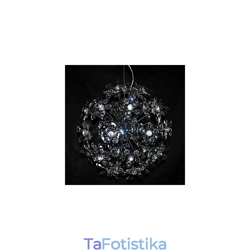 Μοντέρνο μοντέρνο κρεμαστό φωτιστικό κρυστάλλου χρωμίου