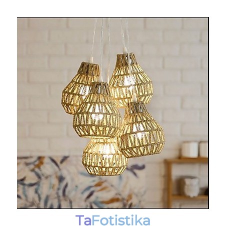 Πολυέλαιος κεφαλιού Cage Rope Creative RETRO Art 5