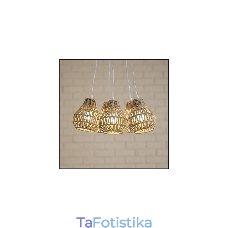 Πολυέλαιος κεφαλιού Cage Rope Creative RETRO Art 5