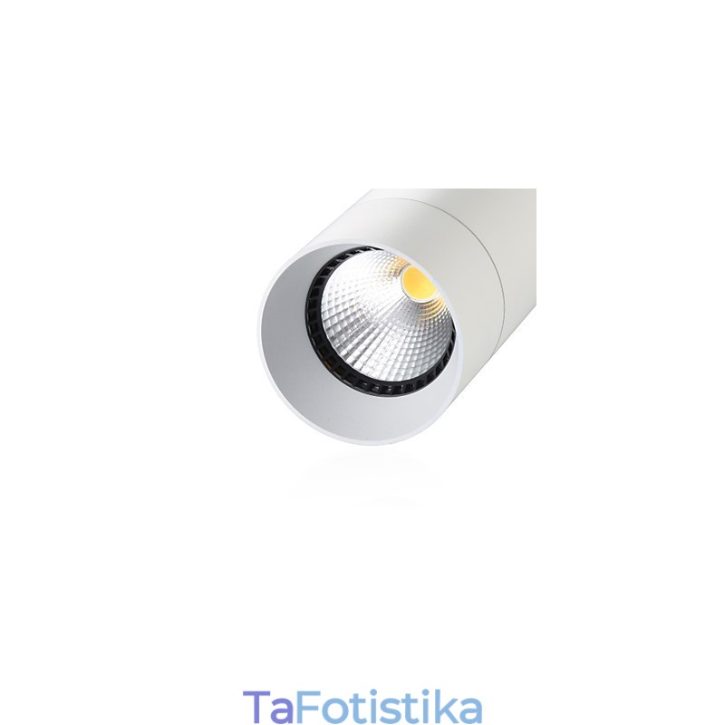 GE 05032 8W 136mm 1 ελαφρύ μίνι κρεμαστό φως λευκό σε σκόνη με αλουμίνιο
