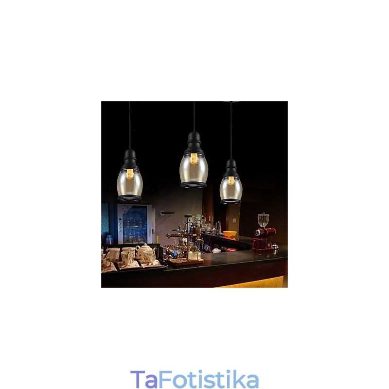 Retro Lighting Loft Lights Γυάλινο κρεμαστό φως