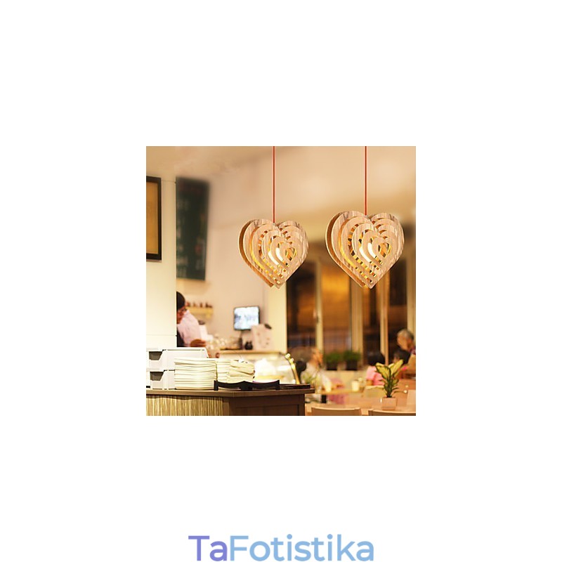Πολυέλαιος Mini Style Lantern Wood Bamboo