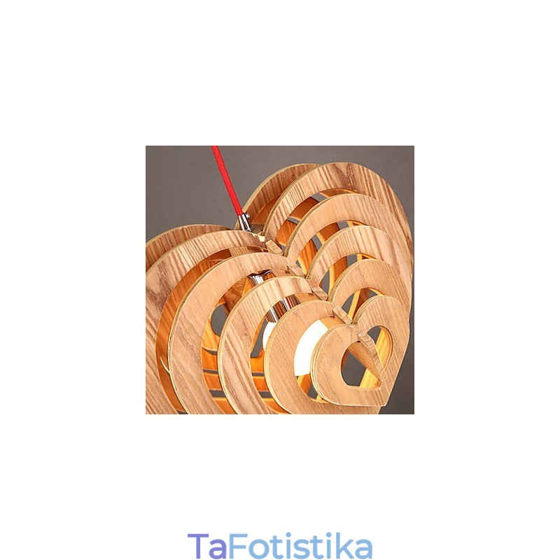 Πολυέλαιος Mini Style Lantern Wood Bamboo