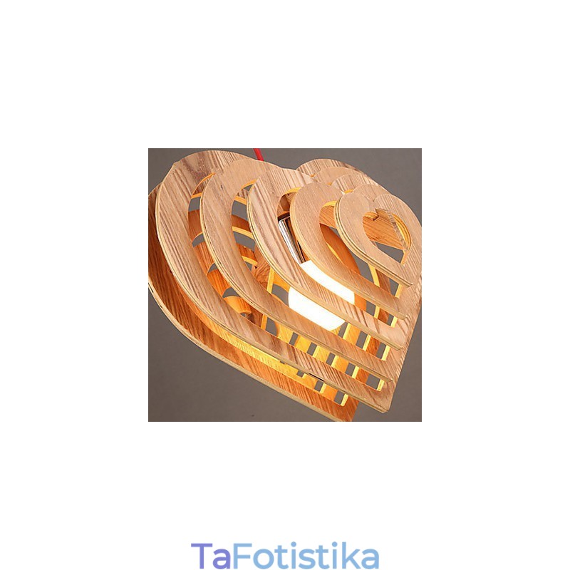 Πολυέλαιος Mini Style Lantern Wood Bamboo