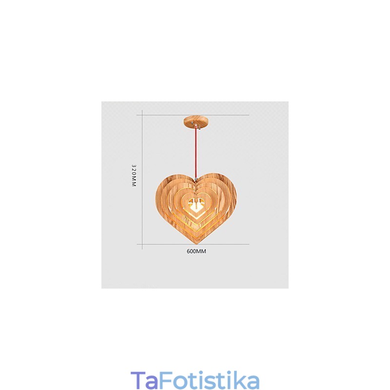 Πολυέλαιος Mini Style Lantern Wood Bamboo