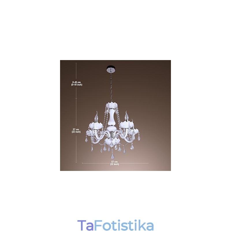 Πολυέλαιος από κρυστάλλινο γυαλί μοντέρνου ευρωπαϊκού στυλ πολυτελείας