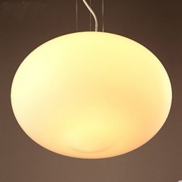 Απλό μενταγιόν Milk White Glass Creative Cafe