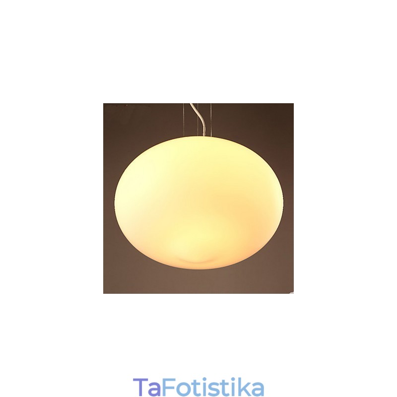 Απλό μενταγιόν Milk White Glass Creative Cafe