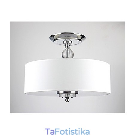 Κομψή βάση Crytal Flush με 6 φώτα σε κυλινδρική απόχρωση Κομψή βάση Crytal Flush με 6 φώτα σε κυλινδρική απόχρωση