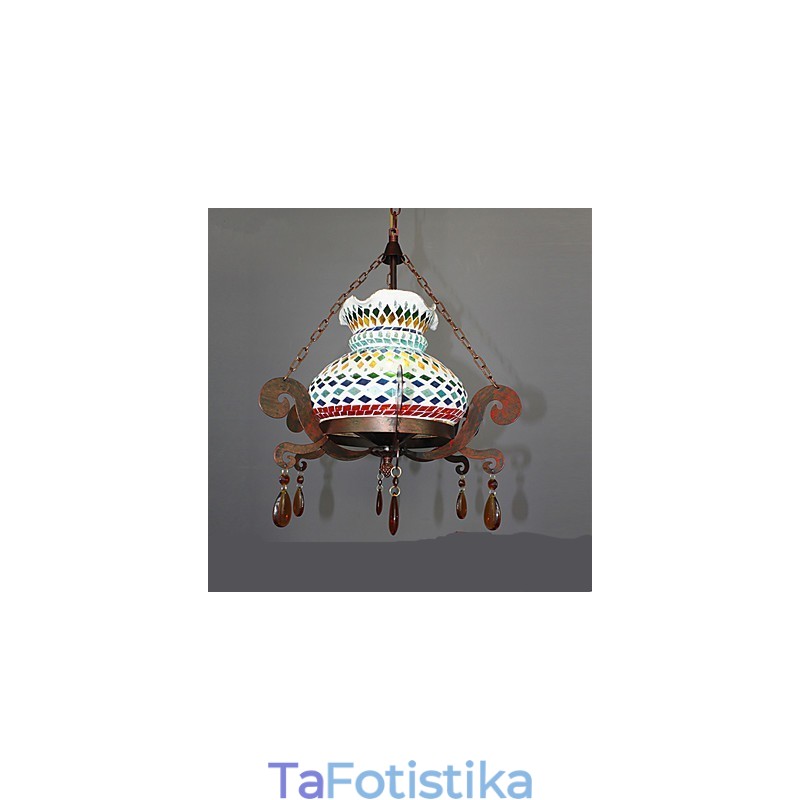 Μονόκλινος Vintage Πολυέλαιος Μονοθέσιος Pastoral Industrial Art