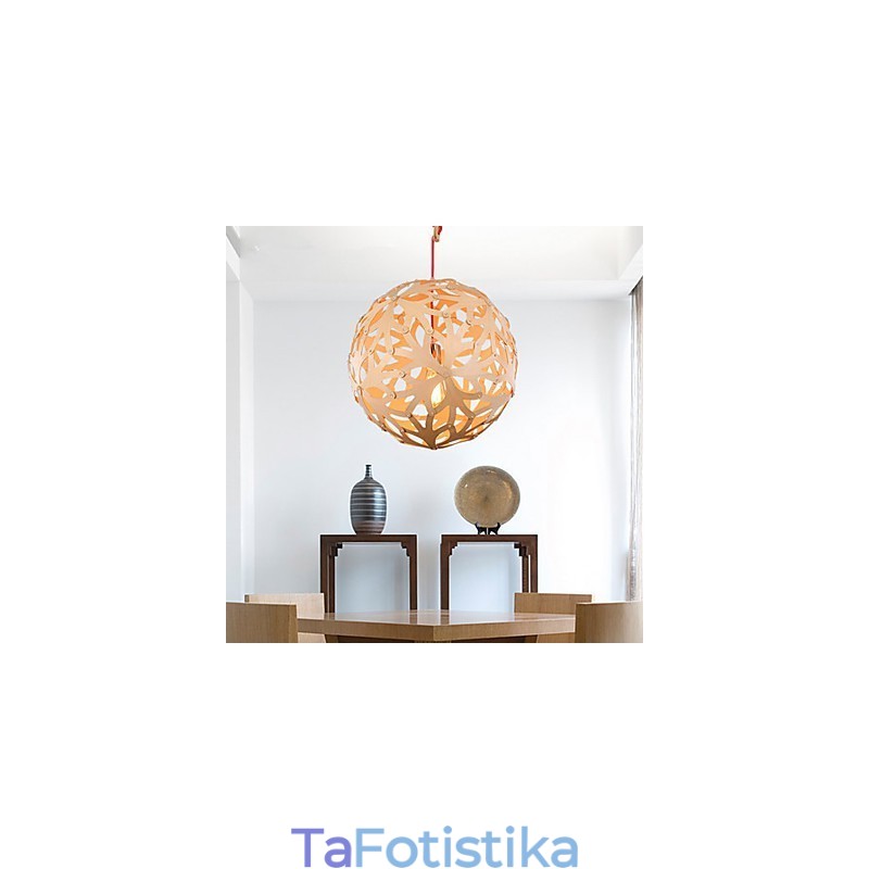 Πολυέλαιος Mini Style Lantern Wood Bamboo