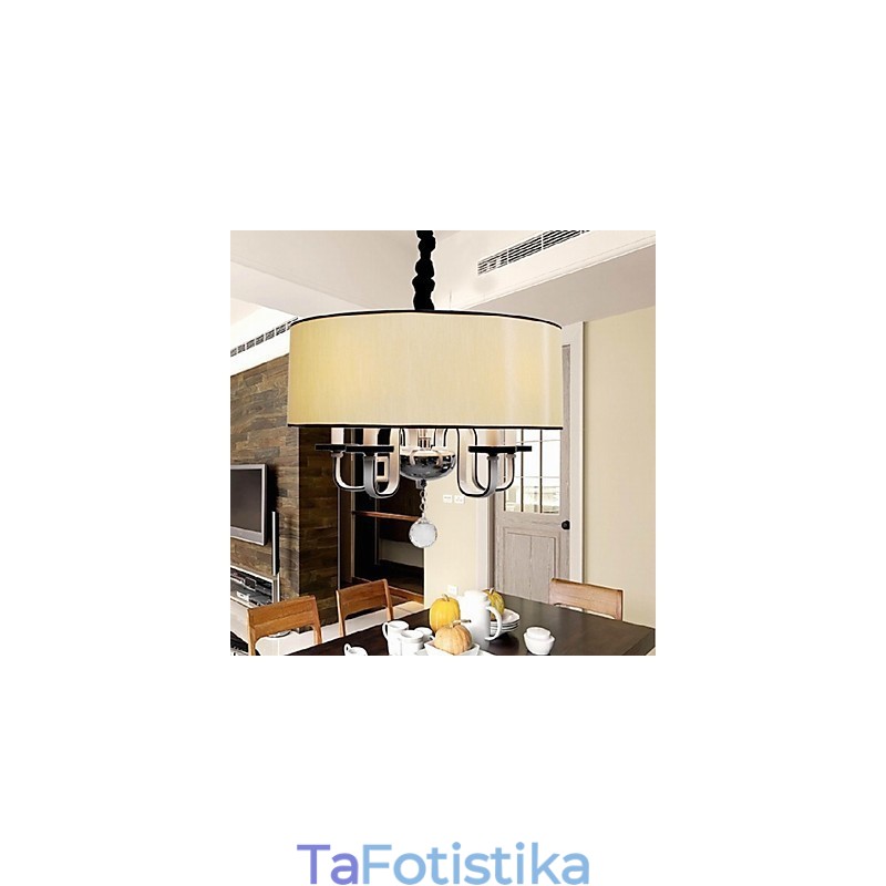 Μοντέρνο μοντέρνο κρεμαστό φωτιστικό από μέταλλο κρυστάλλινο χρώμιο