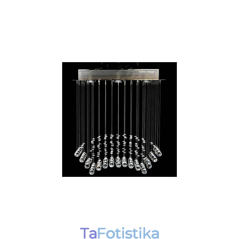 Παραδοσιακή, κλασική, μεταλλική βάση από κρύσταλλο χρώμιο