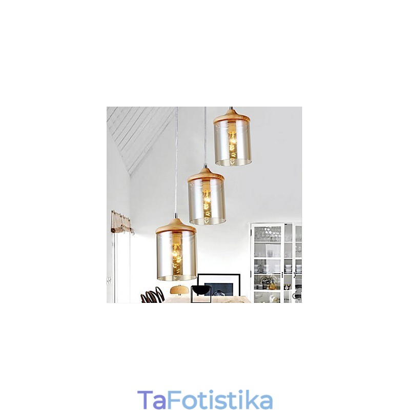 Μικρό κρεμαστό φωτιστικό Glass Art