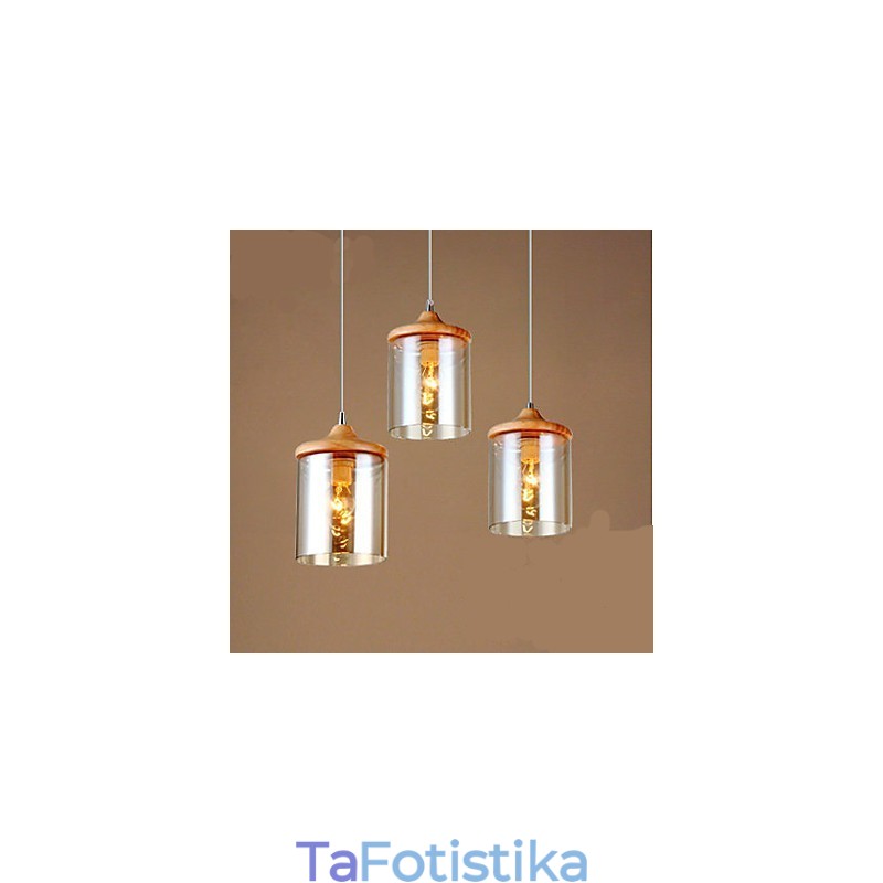 Μικρό κρεμαστό φωτιστικό Glass Art
