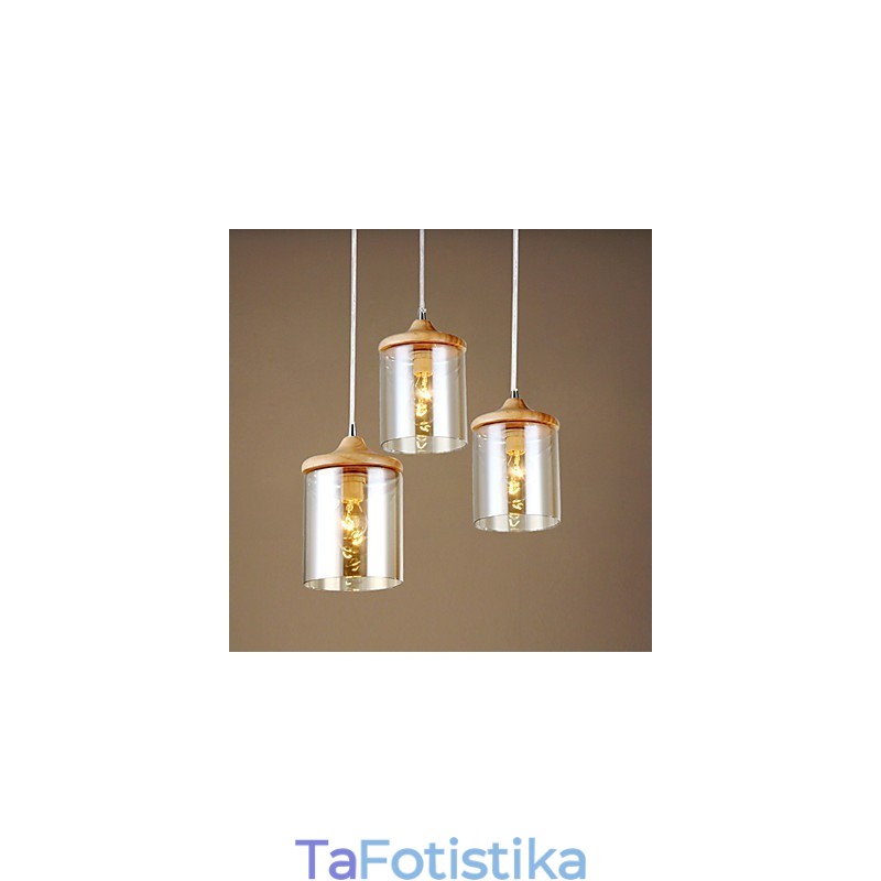 Μικρό κρεμαστό φωτιστικό Glass Art