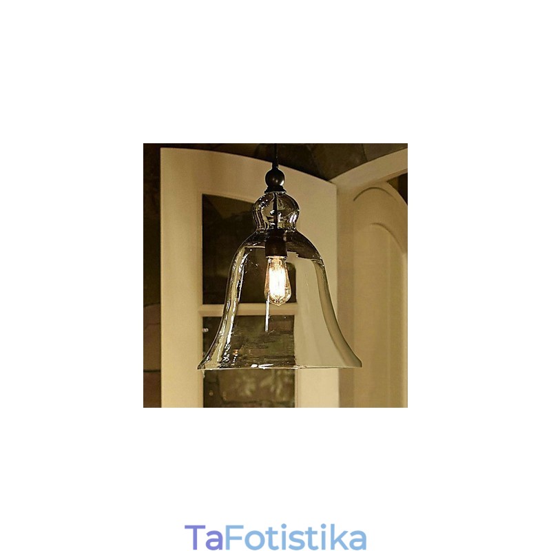 Φωτιστικό κρεμαστό γυαλί ζωγραφικής Country Mini Style