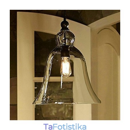 Φωτιστικό κρεμαστό γυαλί ζωγραφικής Country Mini Style Φωτιστικό κρεμαστό γυαλί ζωγραφικής Country Mini Style