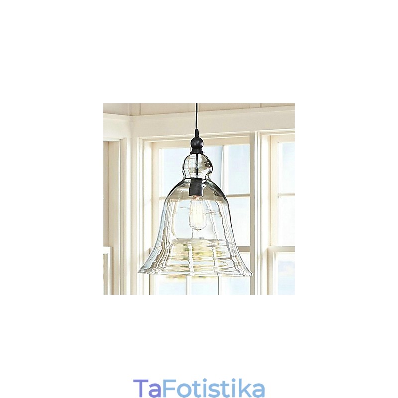 Φωτιστικό κρεμαστό γυαλί ζωγραφικής Country Mini Style
