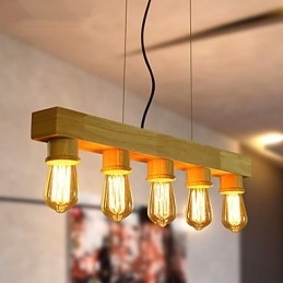 Κρεμαστά φωτάκια Country Wood Bamboo