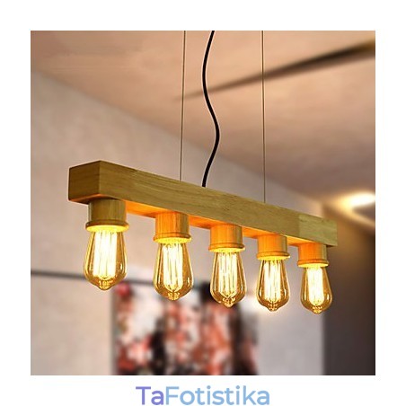 Κρεμαστά φωτάκια Country Wood Bamboo Κρεμαστά φωτάκια Country Wood Bamboo