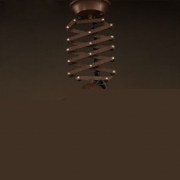 Lamp Shade Μαύρος σφυρήλατο σίδηρος εύκαμπτος πολυέλαιος Βιομηχανική αποθήκη Καπάκι Καπάκι απόχρωση Πολυέλαιος