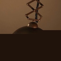 Lamp Shade Μαύρος σφυρήλατο σίδηρος εύκαμπτος πολυέλαιος Βιομηχανική αποθήκη Καπάκι Καπάκι απόχρωση Πολυέλαιος