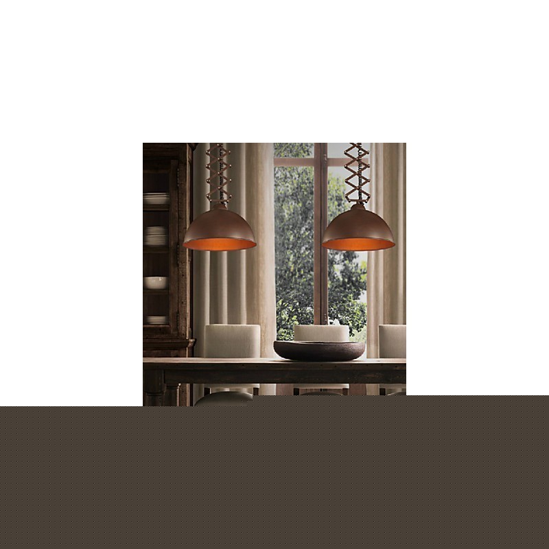 Lamp Shade Μαύρος σφυρήλατο σίδηρος εύκαμπτος πολυέλαιος Βιομηχανική αποθήκη Καπάκι Καπάκι απόχρωση Πολυέλαιος