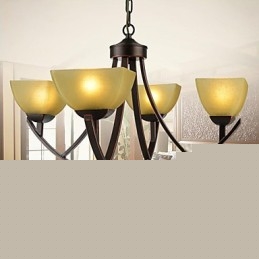 Chandelier 4 Lights Traditional Classic Vintage Metal