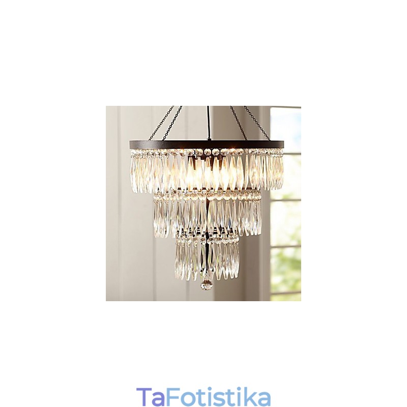 Μενταγιόν 3 Ελαφριά Μοντέρνα Elegant Μεταλλική Πίνακας Κρυστάλλων